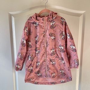 Girl unicorns wind coat